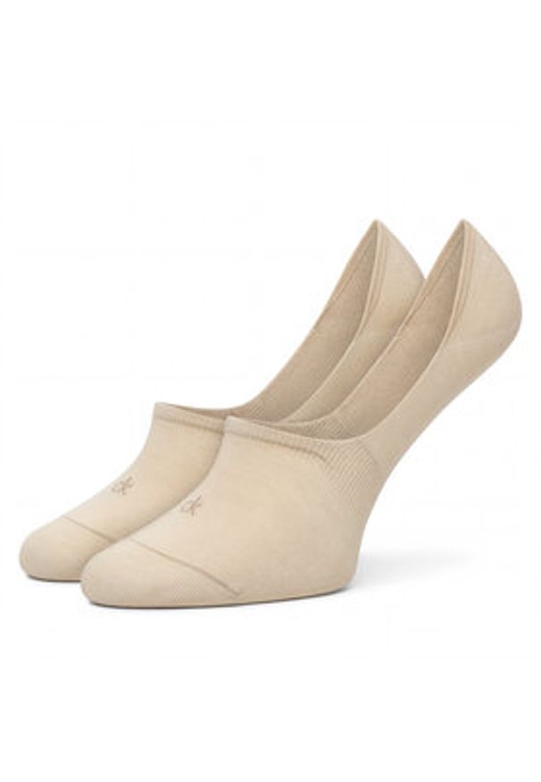 Calvin Klein Stopki 701234370 Beżowy. Kolor: beżowy. Materiał: bawełna