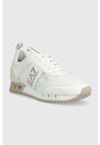 EA7 Emporio Armani sneakersy kolor biały X8X027 XK050 S299. Zapięcie: sznurówki. Kolor: biały. Materiał: guma #3