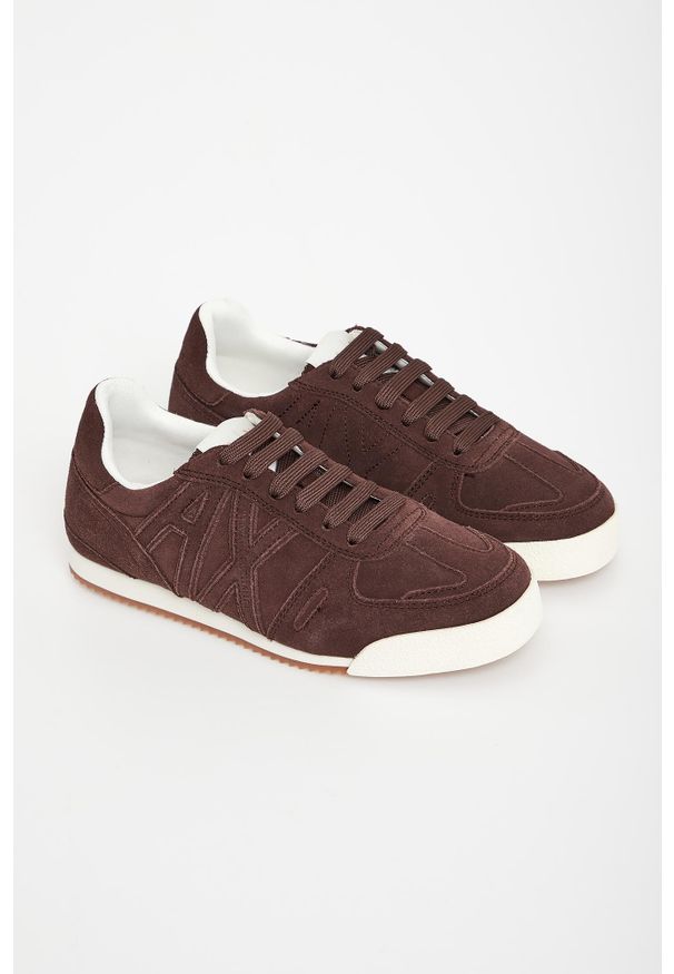 Armani Exchange - Sneakersy damskie skórzane ARMANI EXCHANGE. Materiał: skóra