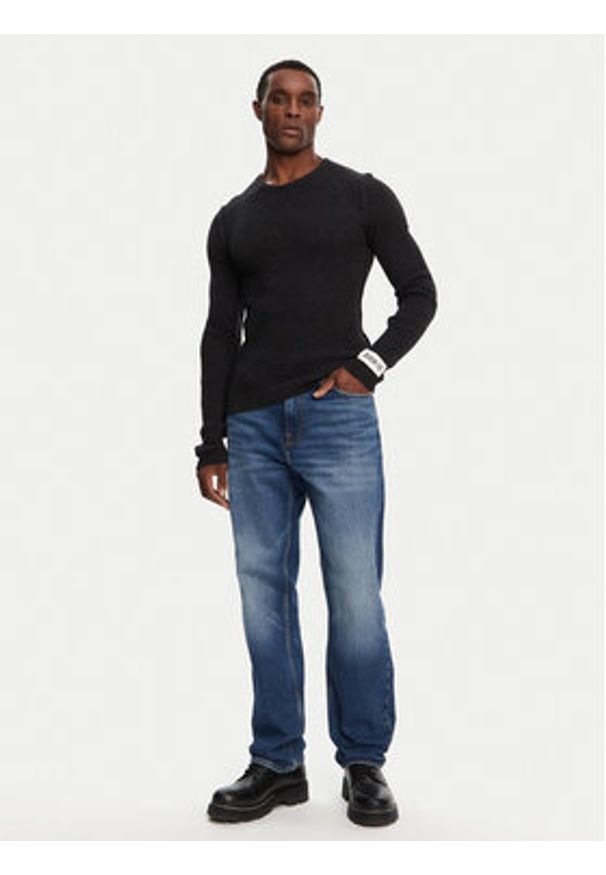 DOLCE & GABBANA - Dolce&Gabbana Sweter GXX64T JFMDZ Szary Regular Fit. Kolor: szary. Materiał: wełna