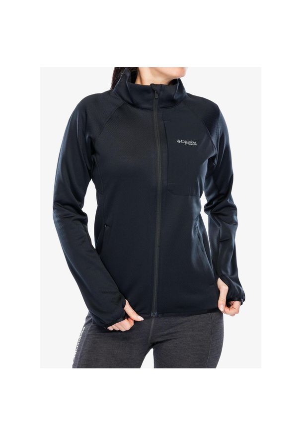 columbia - Bluza polarowa damska Columbia Triple Canyon Grid Fleece Full Zip. Kolor: czarny. Materiał: polar