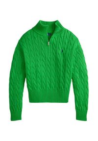 Polo Ralph Lauren Sweter 211963467500 Zielony Relaxed Fit. Typ kołnierza: polo. Kolor: zielony. Materiał: bawełna #5