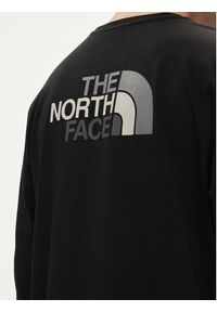 The North Face Longsleeve Easy NF0A87N8 Czarny Regular Fit. Kolor: czarny. Materiał: bawełna. Długość rękawa: długi rękaw