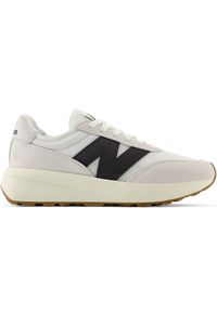 Buty unisex New Balance U370CA – beżowe. Kolor: beżowy. Materiał: zamsz, skóra. Szerokość cholewki: normalna. Sezon: lato #1