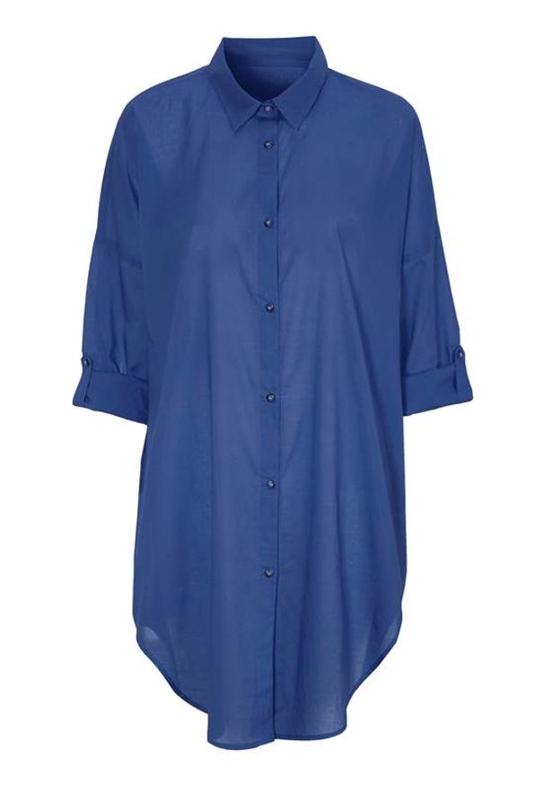 Cellbes Cienka koszula plażowa niebieski female niebieski 34/36. Okazja: na plażę. Kolor: niebieski. Materiał: bawełna. Długość rękawa: długi rękaw. Długość: długie. Styl: elegancki