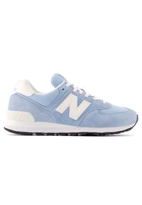 Buty unisex New Balance U574GWE – niebieskie. Okazja: na co dzień. Kolor: niebieski. Materiał: guma, skóra, syntetyk, materiał, zamsz. Szerokość cholewki: normalna. Model: New Balance 574 #1