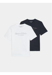 Marc O'Polo Komplet 2 t-shirtów 421 2058 09104 Kolorowy Regular Fit. Typ kołnierza: polo. Materiał: bawełna. Wzór: kolorowy #7