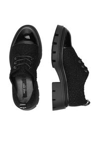 Nine West Oxfordy 8198-1A Czarny. Kolor: czarny. Materiał: materiał