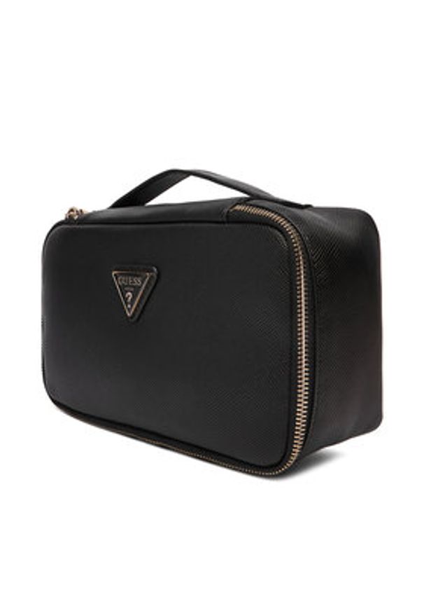 Guess Kosmetyczka Norom TWSN90 91045 Czarny. Kolor: czarny. Materiał: skóra