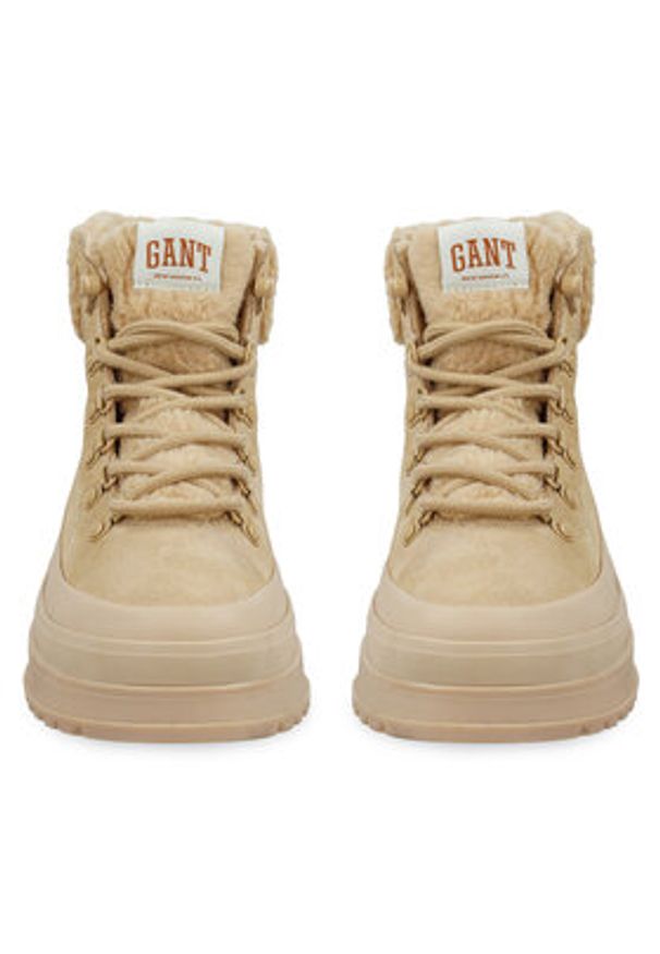 GANT - Gant Trapery 31543083 Beżowy. Kolor: beżowy. Materiał: skóra, zamsz