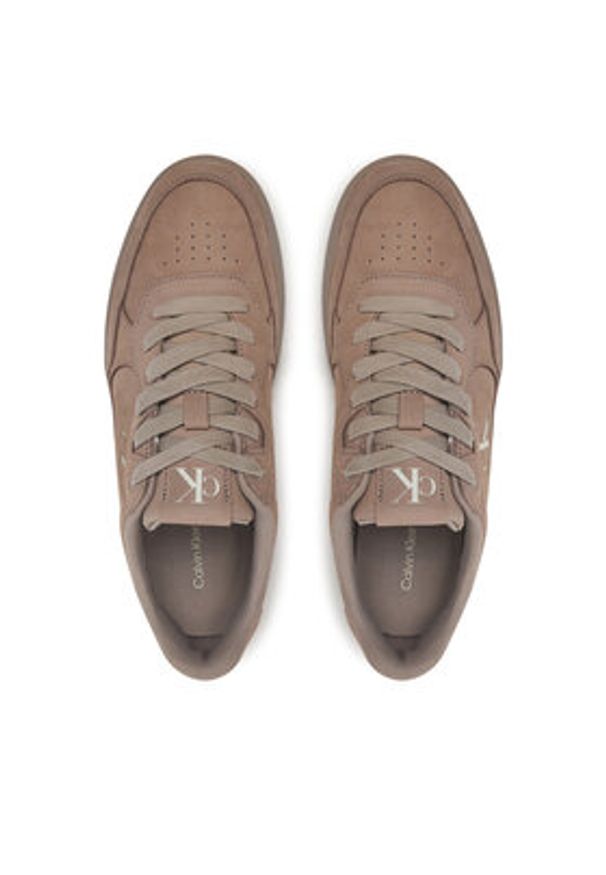 Calvin Klein Jeans Sneakersy YM0YM01256 Beżowy. Kolor: beżowy. Materiał: nubuk, skóra