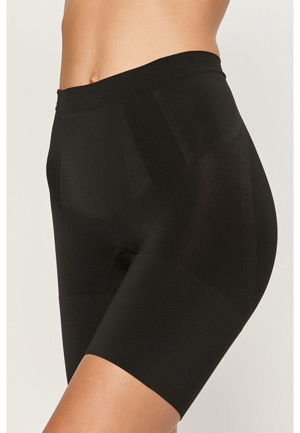 Spanx - Szorty modelujące Oncore Mid-Thigh. Kolor: czarny. Materiał: dzianina. Wzór: gładki