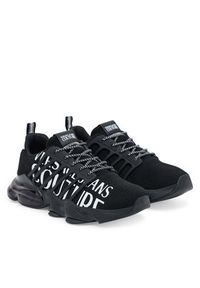 Versace Jeans Couture Sneakersy 79YA3SU1 ZSC93 899 Czarny. Kolor: czarny. Materiał: materiał