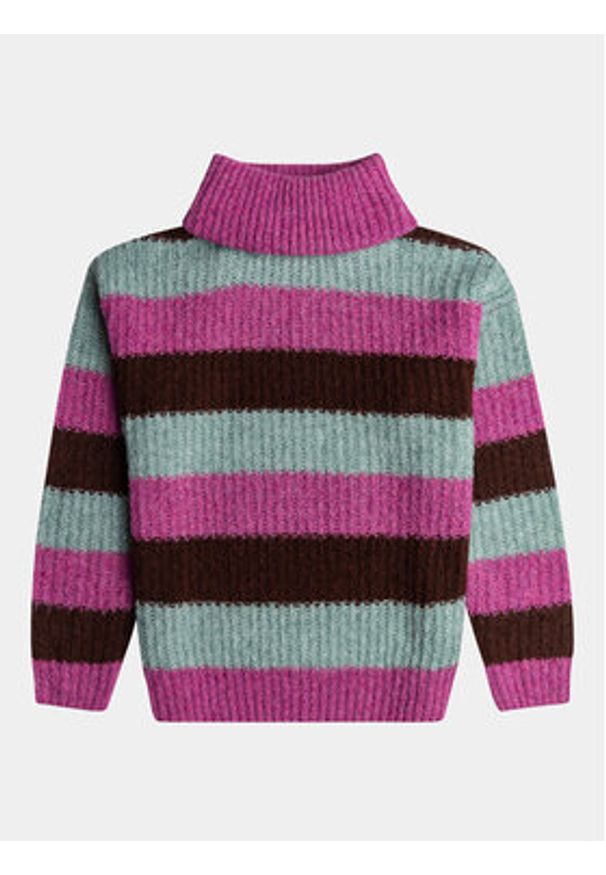 Roxy Golf Pictures Of Us Swtr ERJSW03570 Różowy Regular Fit. Typ kołnierza: golf. Kolor: różowy. Materiał: syntetyk