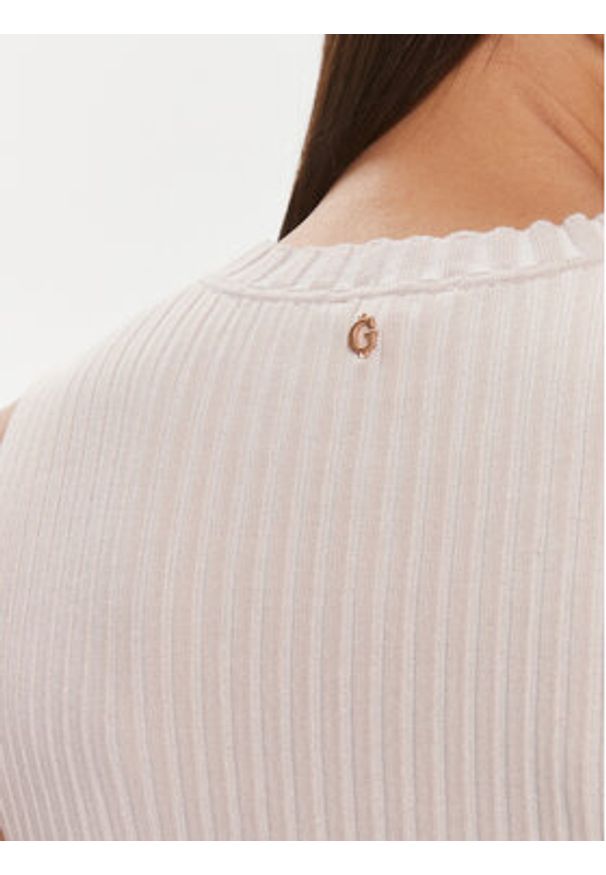 Guess Sukienka codzienna Allie W4RK20 Z2YN2 Beżowy Bodycon Fit. Okazja: na co dzień. Kolor: beżowy. Materiał: wiskoza. Typ sukienki: proste, bodycon. Styl: casual