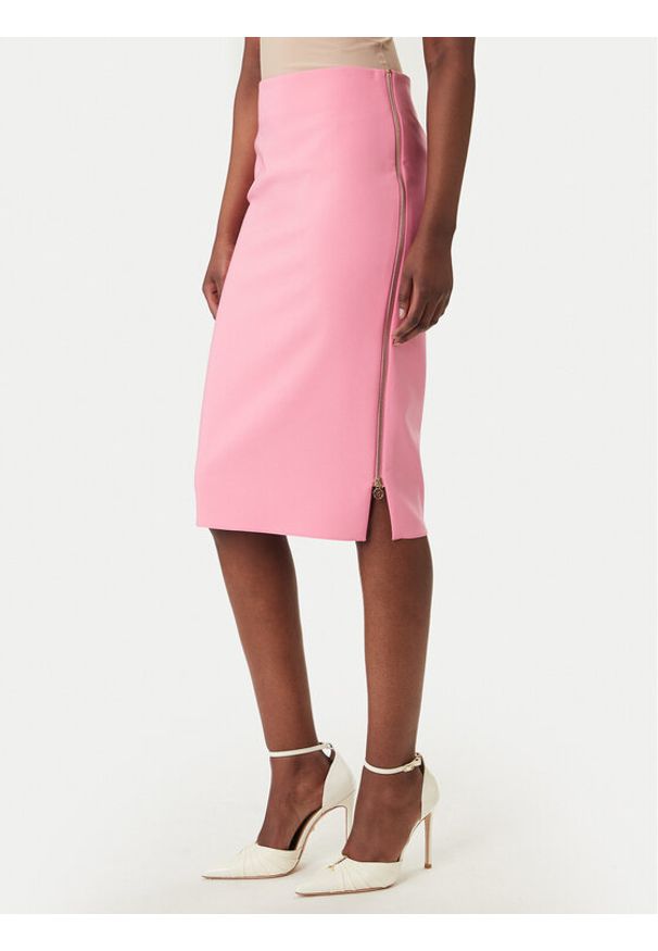 Rinascimento Spódnica ołówkowa CFC0127985003 Różowy Slim Fit. Kolor: różowy. Materiał: syntetyk