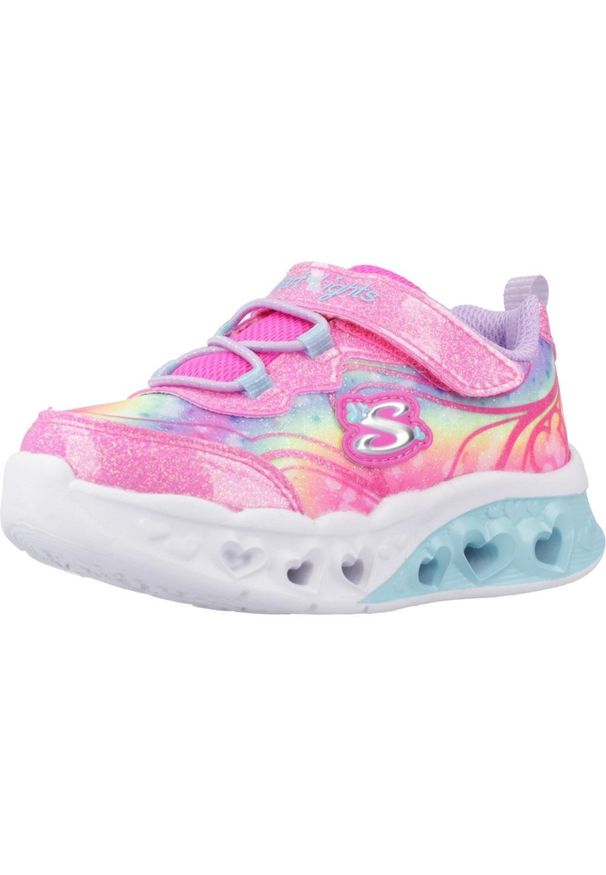 skechers - Tenisówki Skechers Model 303253n Kolor Rose. Kolor: różowy. Materiał: syntetyk, tkanina. Model: Skechers Sport. Sport: turystyka piesza