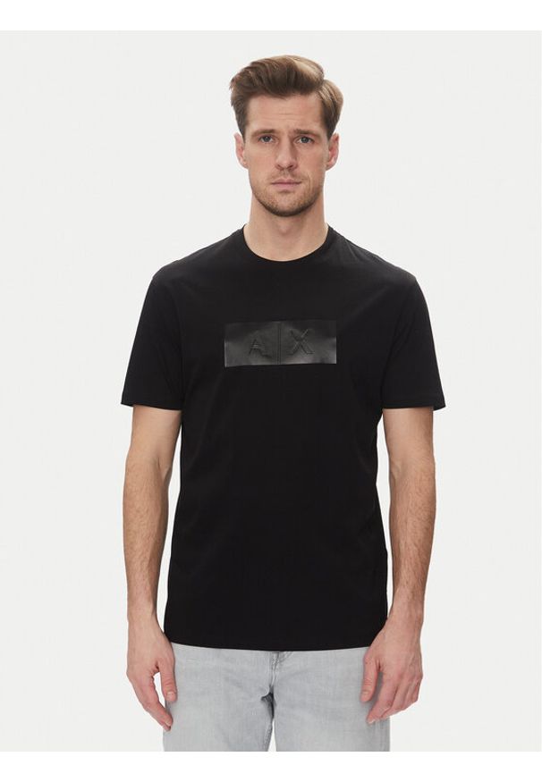 Armani Exchange T-Shirt XM000786 AF10364 UC001 Czarny Regular Fit. Kolor: czarny. Materiał: bawełna