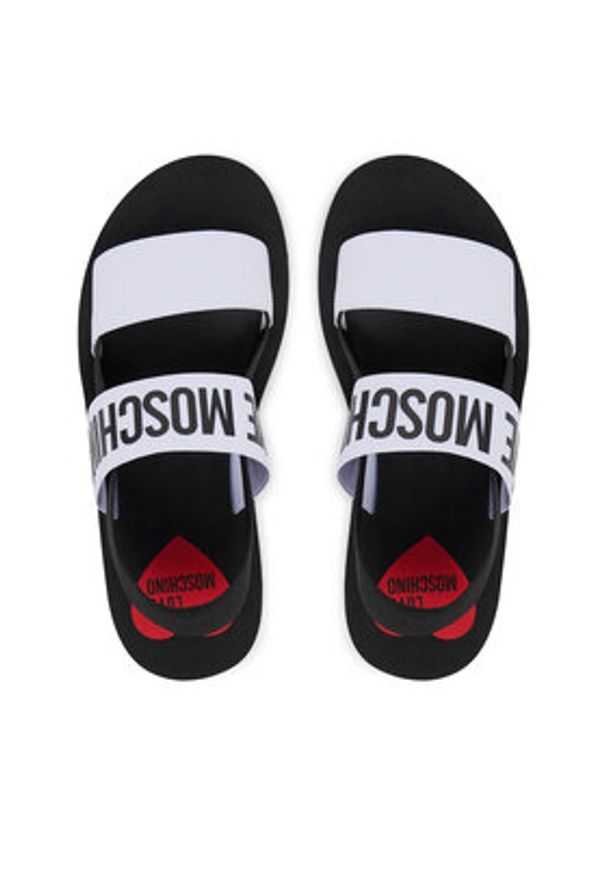 Love Moschino - LOVE MOSCHINO Sandały JA16033G0MJN410A Biały. Kolor: biały. Materiał: materiał