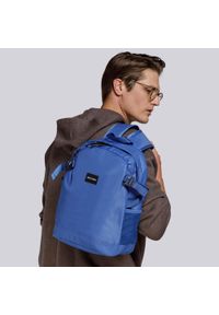 Wittchen - Plecak basic mały niebieski. Kolor: niebieski. Materiał: poliester. Wzór: paski. Styl: casual #6