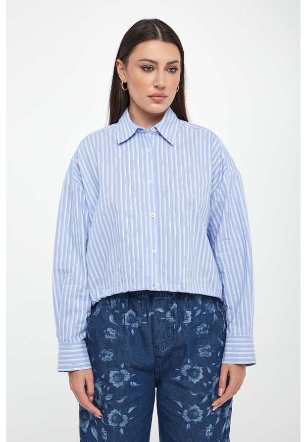 Pinko - Koszula damska w paski Cammie PINKO. Wzór: paski