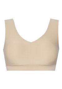 Chantelle Biustonosz top Soft Stretch C16A10 Beżowy. Kolor: beżowy. Materiał: syntetyk #6