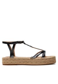 Lauren Ralph Lauren Espadryle 802935579001 Czarny. Kolor: czarny. Materiał: skóra