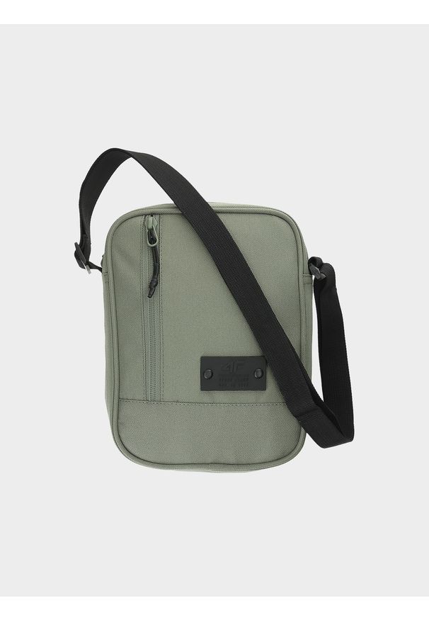 4f - Saszetka crossbody uniseks - khaki. Kolor: brązowy, wielokolorowy, oliwkowy. Materiał: syntetyk, tkanina, dzianina, materiał. Wzór: gładki