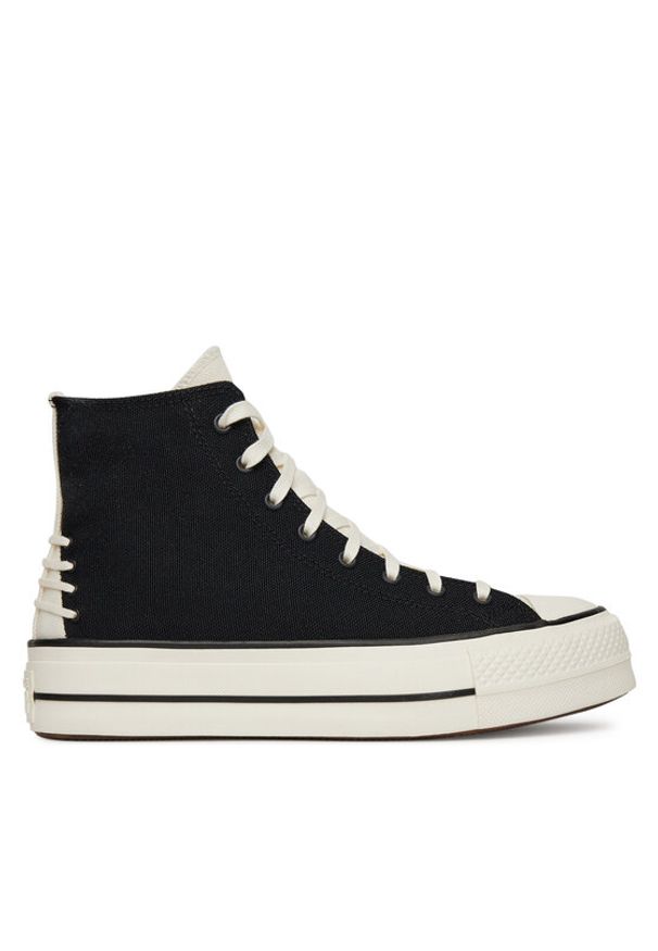 Converse Trampki Chuck Taylor All Star Lift Platform Crafted Laces A12552C Czarny. Kolor: czarny. Materiał: materiał. Obcas: na platformie
