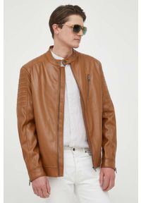 Guess kurtka męska kolor brązowy przejściowa. Okazja: na co dzień. Kolor: brązowy. Styl: casual #1