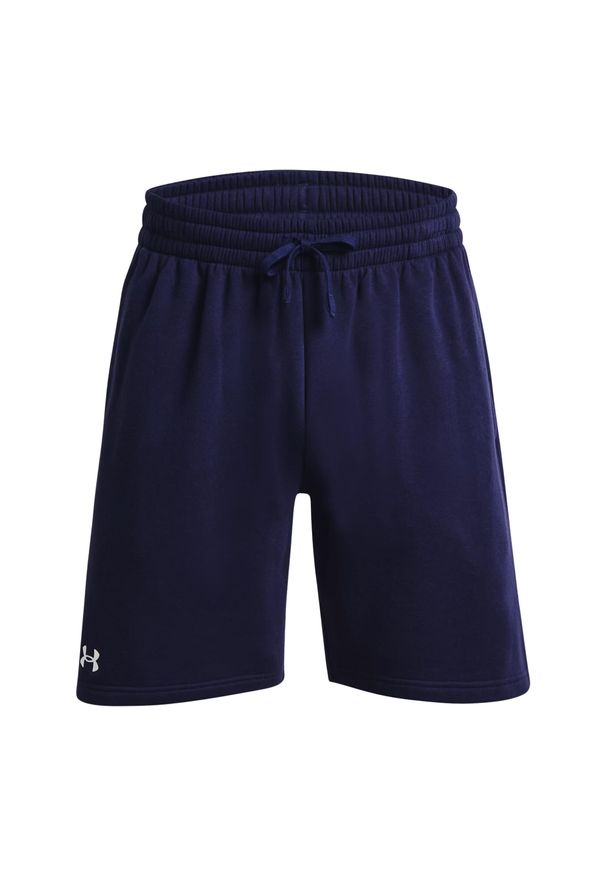 Under Armour - Shorty Męskie Polar Rival. Kolor: niebieski. Materiał: polar. Sport: turystyka piesza
