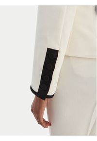 Marella Bluzka Scacco 2613111013 Écru Slim Fit. Materiał: syntetyk #3