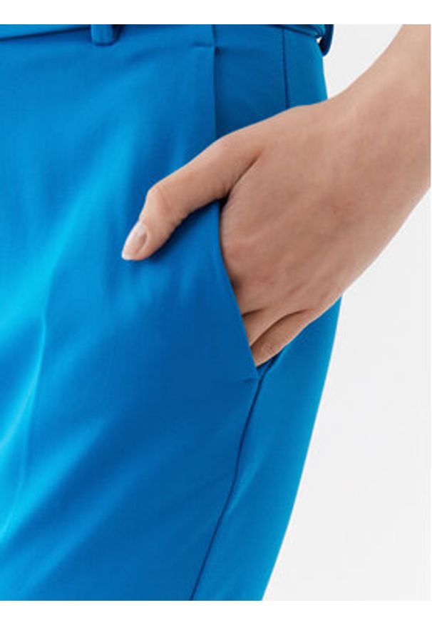 Pinko Spodnie materiałowe 100309 A0KD Niebieski Regular Fit. Kolor: niebieski. Materiał: syntetyk
