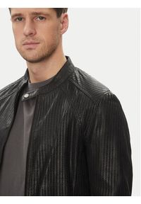 Serge Pariente Kurtka skórzana Leni Czarny Slim Fit. Kolor: czarny. Materiał: skóra #5