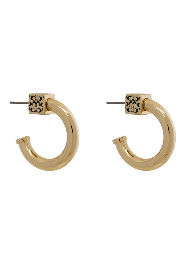 Kolczyki Coach. Materiał: złote. Kolor: złoty