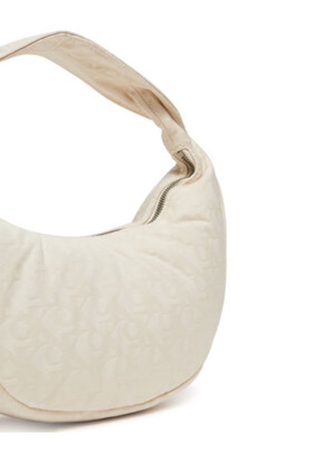 Calvin Klein Torebka Ckj Monogram Pinched Medium Shou LV04F3206G Écru