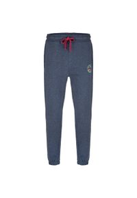 HSN - Męskie Spodnie Dresowe 2XL - Wytrzymała Skóra dla Maksymalnego Komfortu. Kolor: fioletowy. Materiał: dresówka, skóra