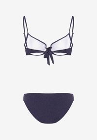 Born2be - Granatowe Bikini Usztywniany Biustonosz Wiązany z Tyłu z Dołem Typu Figi Samarie. Kolor: niebieski #3