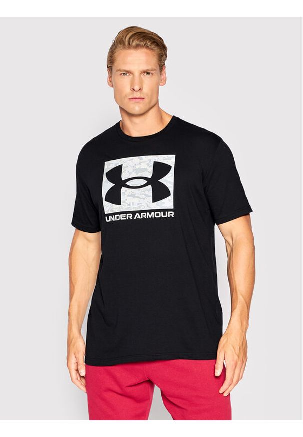 Under Armour T-Shirt Ua Abc 1361673 Czarny Relaxed Fit. Kolor: czarny. Materiał: syntetyk, bawełna