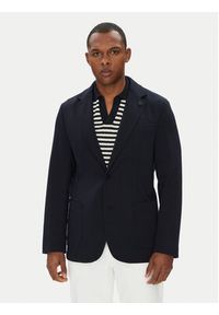 TOMMY HILFIGER - Tommy Hilfiger Marynarka MW0MW39742 Granatowy Regular Fit. Kolor: niebieski. Materiał: syntetyk #5
