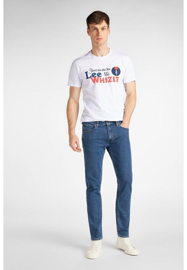 Lee - LEE HERITAGE TEE MĘSKI T-SHIRT BRIGHT WHITE L63QFQLJ 112115171