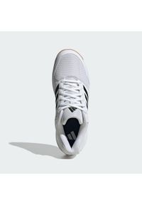 Adidas - Buty Speedcourt IN. Kolor: biały, wielokolorowy, czarny, brązowy. Materiał: materiał. Sport: piłka ręczna, siatkówka #2