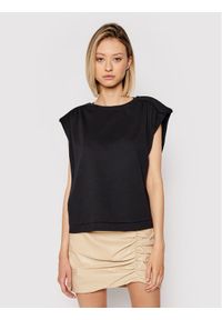 Remain Bluzka Verona Ss O-Neck RM494 Czarny Regular Fit. Kolor: czarny. Materiał: bawełna #1