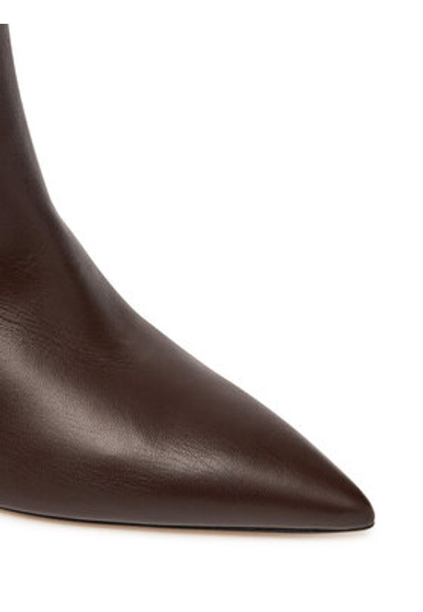 Weekend Max Mara Botki Rollio 2525796055600 Brązowy. Kolor: brązowy. Materiał: skóra