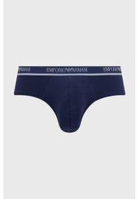 Emporio Armani Underwear Slipy (2-pack) męskie kolor granatowy. Kolor: niebieski