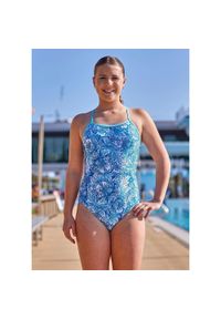 AMANZI - Amanzi Aquarelle Proback Jednoczęściowy Kostium Kąpielowy – Rozmiar 38. Kolor: niebieski. Wzór: nadruk, aplikacja, kwiaty #1