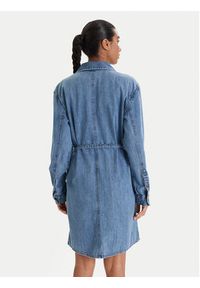 Guess Jeans Sukienka jeansowa W6RK26 D5M81 Niebieski Regular Fit. Kolor: niebieski. Materiał: jeans, bawełna #4