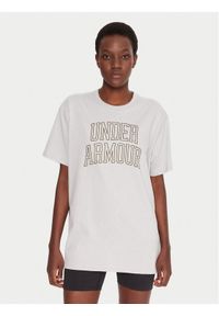 Under Armour T-Shirt Ua Rival Campus 6007883 Szary Oversize. Kolor: szary. Materiał: syntetyk