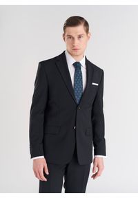 Pako Lorente - PAKO LORENTE – Wełniana zielona marynarka garniturowa. Kolor: zielony. Materiał: wełna. Styl: elegancki #6