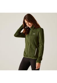 Regatta - Damski polar Newhill II z pełnym zamkiem błyskawicznym. Kolor: zielony. Materiał: polar. Sport: turystyka piesza #1